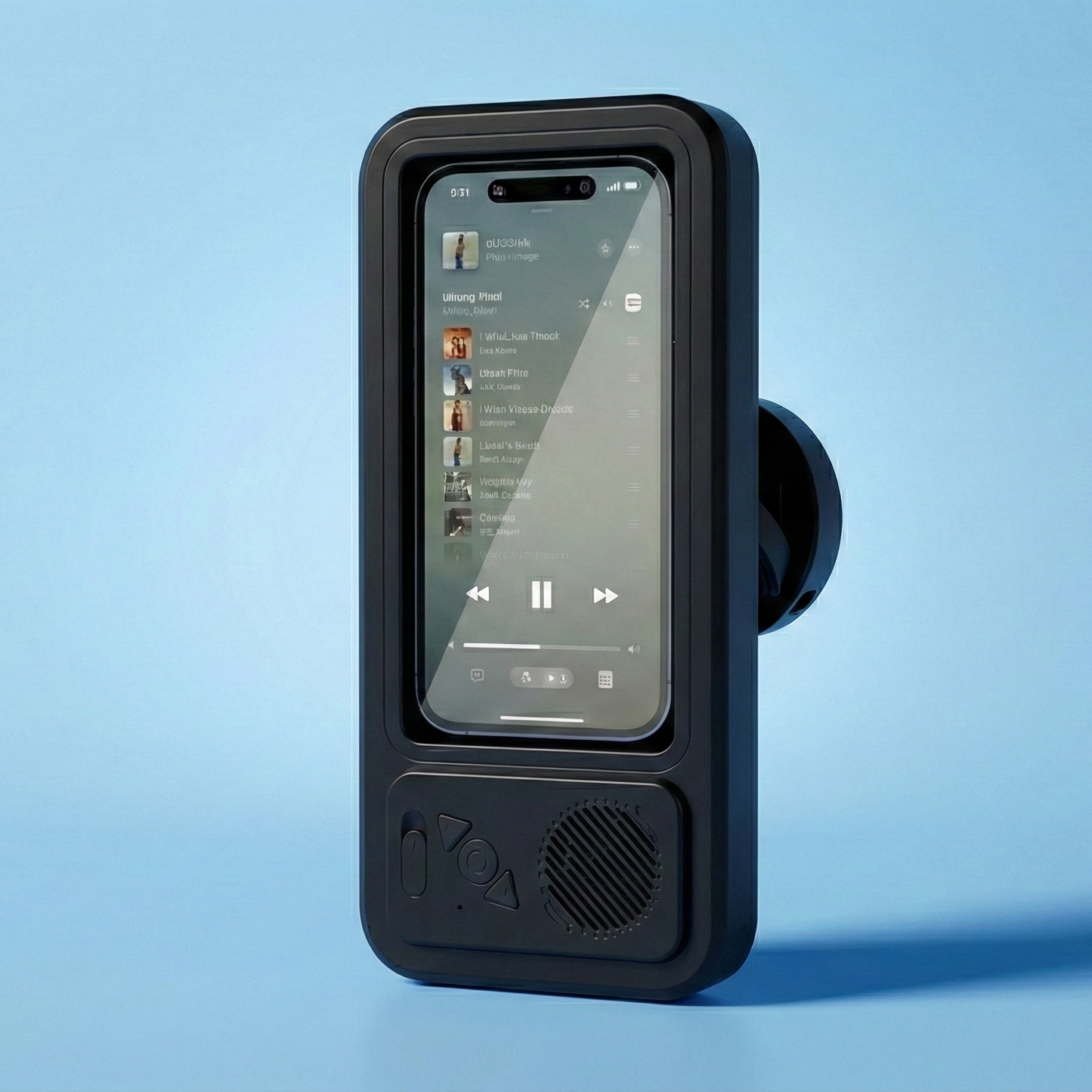 Retro Shower Speaker & Waterproof Phone Holder